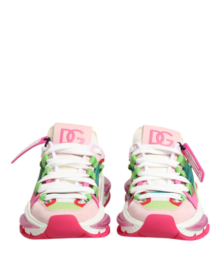 Dolce & Gabbana Multicolor Leather Airmaster Low Top Sneaker Shoes