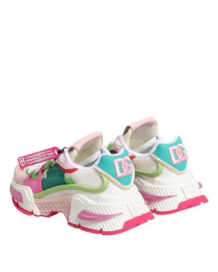 Dolce & Gabbana Multicolor Leather Airmaster Low Top Sneaker Shoes
