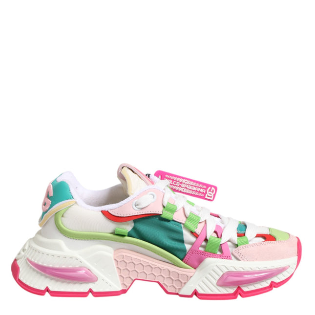 Dolce & Gabbana Multicolor Leather Airmaster Low Top Sneaker Shoes