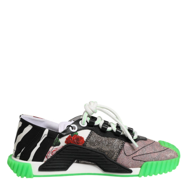 Dolce & Gabbana Multicor DG Logo Leopard Cherry Sneaker Shoes