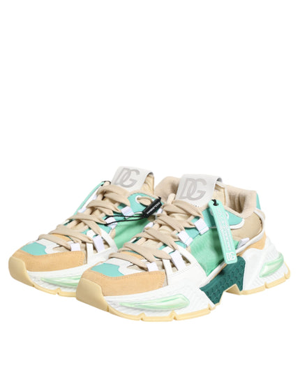 Dolce & Gabbana Multicolor Leather Airmaster Low Top Sneakers Shoes