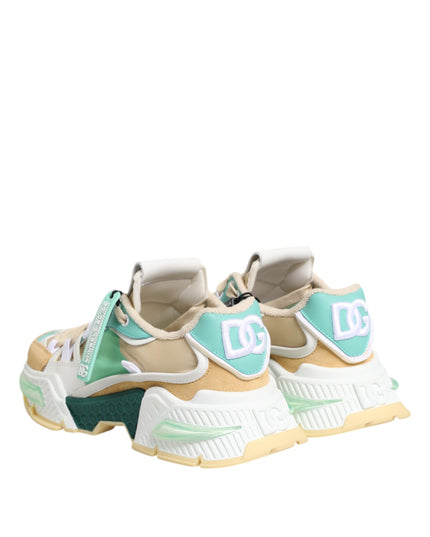 Dolce & Gabbana Multicolor Leather Airmaster Low Top Sneakers Shoes