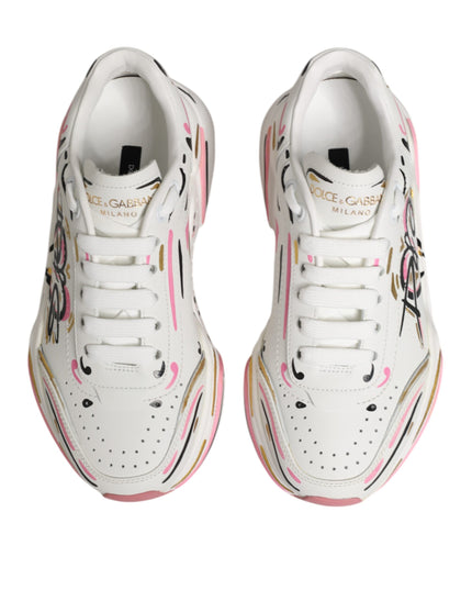 Dolce & Gabbana Multicolor Hand Painted DAYMASTER Sneaker Shoes