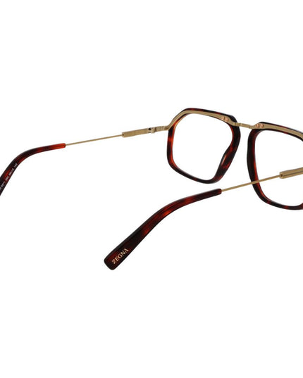 Ermenegildo Zegna Burgundy Men Glasses Frame