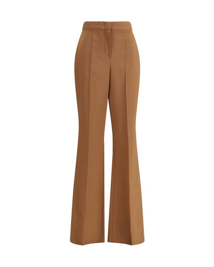 Fendi Brown Wool Flared Pants