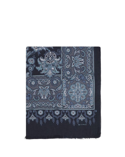 Etro Blue Modal Scarf