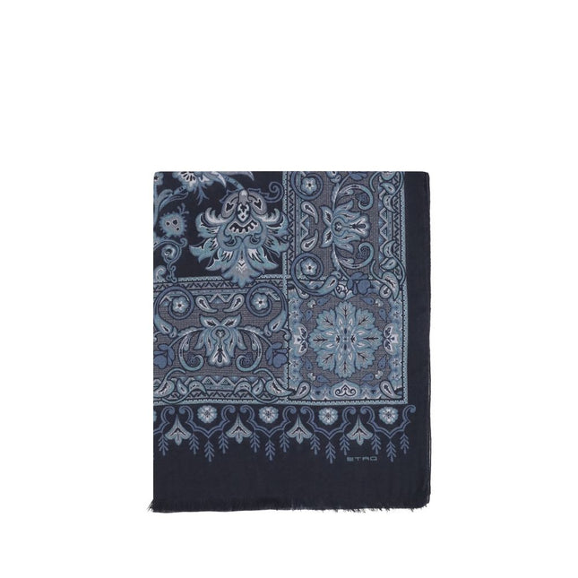 Etro Blue Modal Scarf
