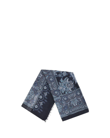 Etro Blue Modal Scarf