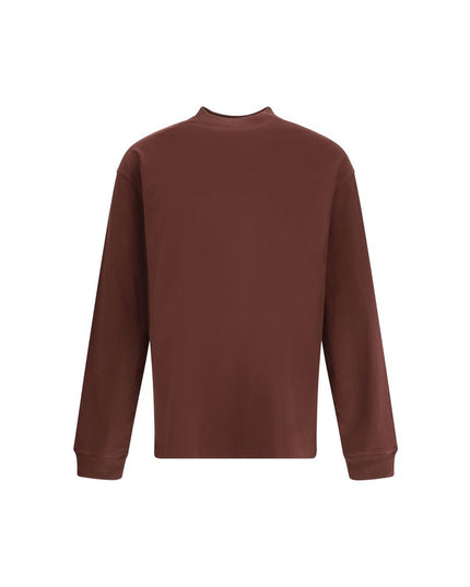 Agolde Bordeaux Cotton Long Sleeve T-Shirt