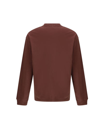 Agolde Bordeaux Cotton Long Sleeve T-Shirt