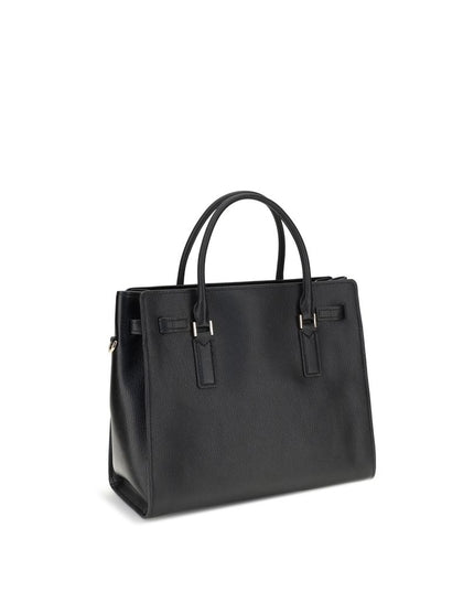 Michael Kors Black Calf Leather Bos Taurus Shoulder Bag