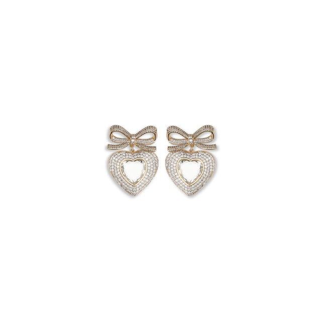 Self-Portrait Heart shaped bow Earrings