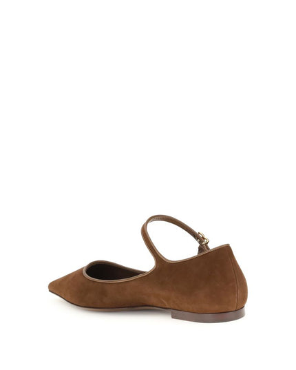 Dolce & Gabbana Brown Goatskin Ballet Flats