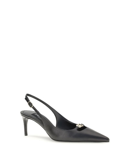 Dolce & Gabbana Black Goatskin High Heel Pumps