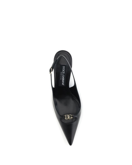 Dolce & Gabbana Black Goatskin High Heel Pumps