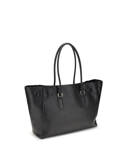 Michael Kors Black Calf Leather Bos Taurus Shoulder Bag