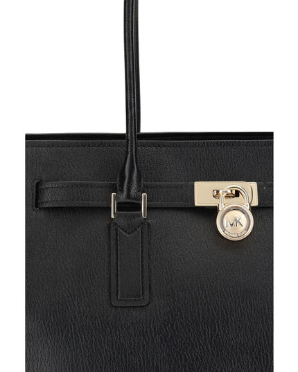 Michael Kors Black Calf Leather Bos Taurus Shoulder Bag