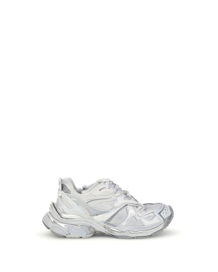 Balenciaga Silver Rubber Athletic Sneakers