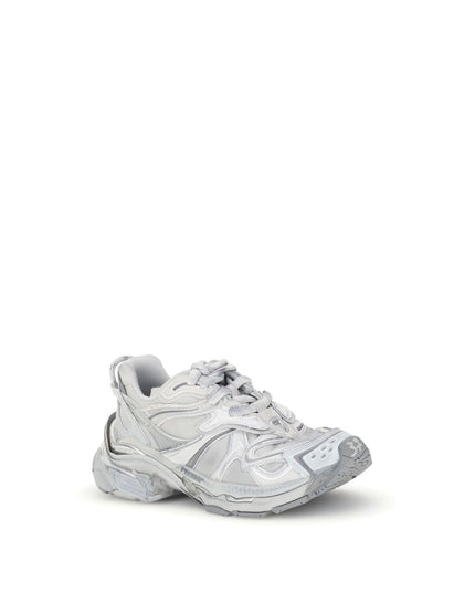 Balenciaga Silver Rubber Athletic Sneakers