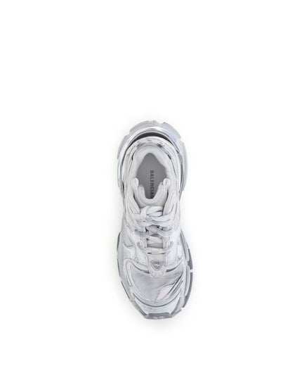 Balenciaga Silver Rubber Athletic Sneakers