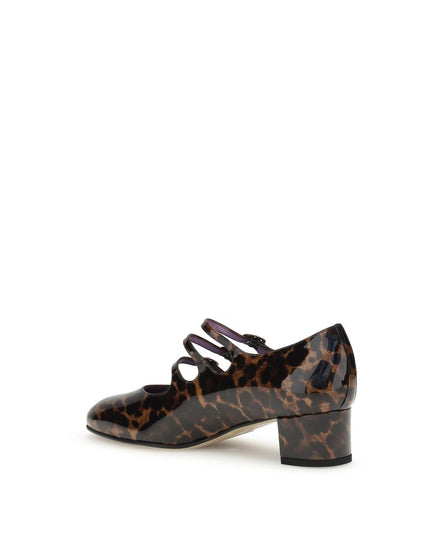 Carel Paris Multicolor Calf Leather Bos Taurus Platform Pumps