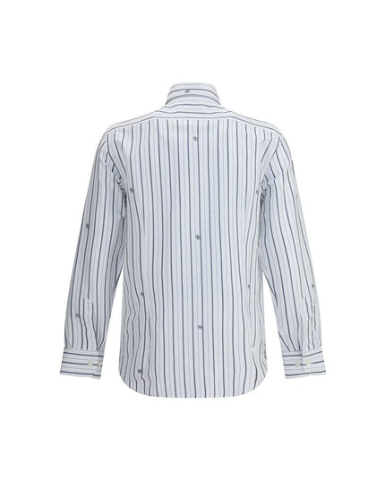Etro White Cotton Pattern Shirt