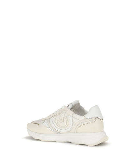 PINKO White Cotton Athletic Sneakers