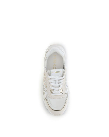 PINKO White Cotton Athletic Sneakers