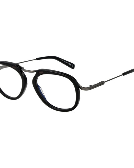 Ermenegildo Zegna Black Metal Glasses (Frames)