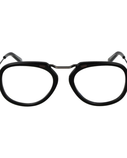 Ermenegildo Zegna Black Metal Glasses (Frames)