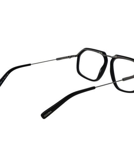 Ermenegildo Zegna Black Metal Glasses (Frames)