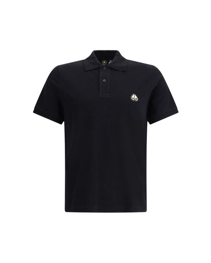 Moose Knuckles Black Cotton Polo Shirt