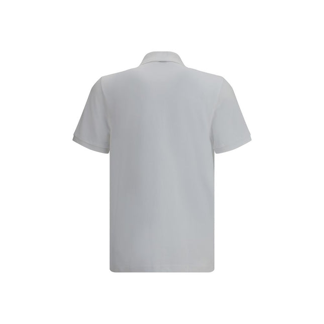 Moose Knuckles White Cotton Polo Shirt