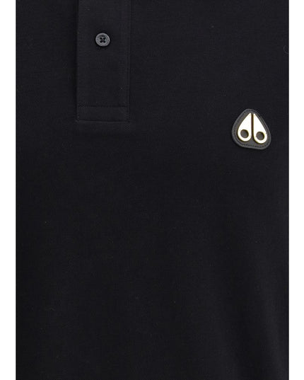 Moose Knuckles Black Cotton Polo Shirt