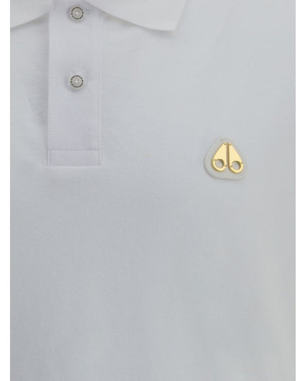 Moose Knuckles White Cotton Polo Shirt