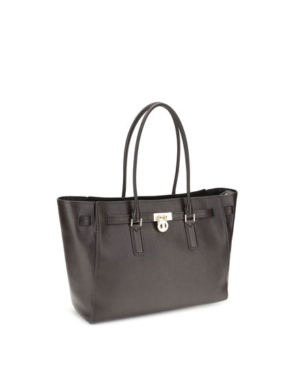 Michael Kors Brown Calf Leather Bos Taurus Shoulder Bag