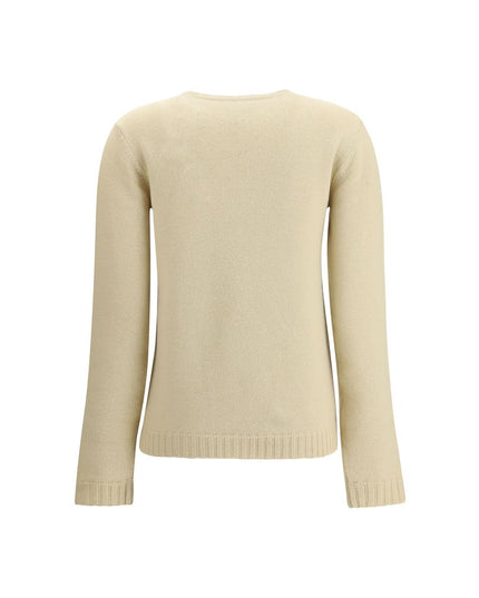 Valentino Cream Fleece Wool Sweatshirt