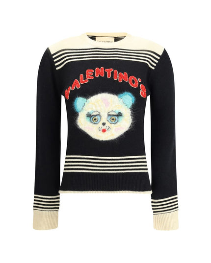 Valentino Multicolor Fleece Wool Sweatshirt