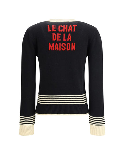 Valentino Multicolor Fleece Wool Sweatshirt