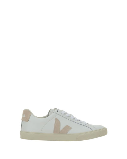 Veja White Calf Leather Bos Taurus Sneakers