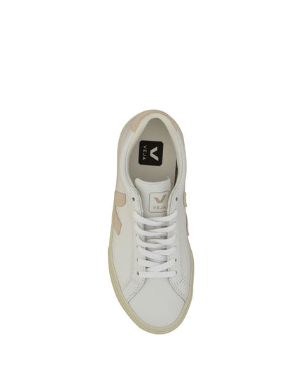 Veja White Calf Leather Bos Taurus Sneakers