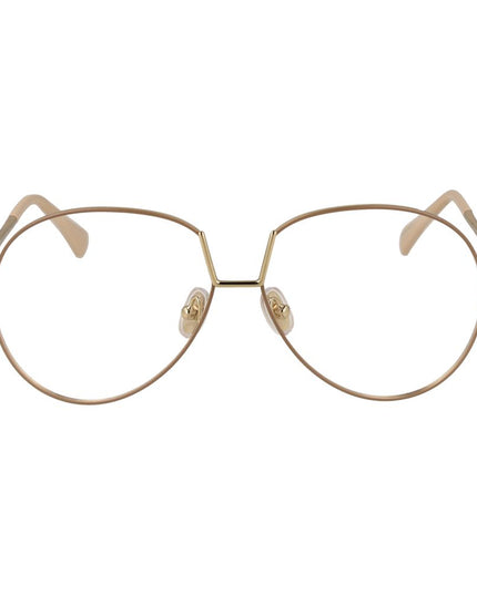 Max Mara Beige Metal Glasses (Frames)