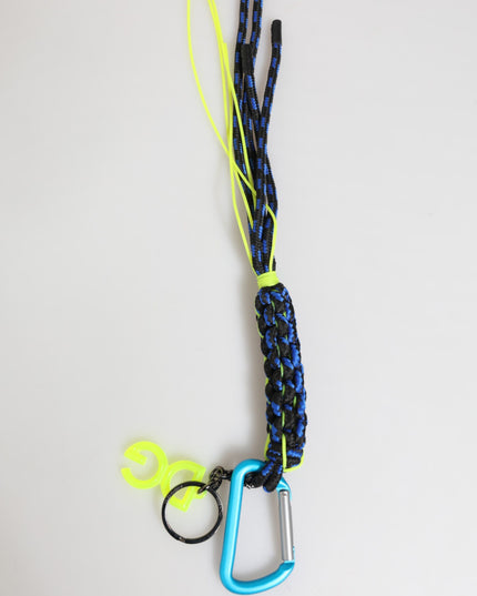 Dolce & Gabbana Multicolor Polyester Tape String DG Logo Keychain  Keyring