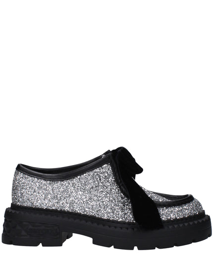 Jimmy Choo Gray Plastic Slip-On Loafers