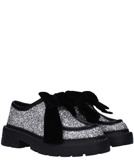 Jimmy Choo Gray Plastic Slip-On Loafers