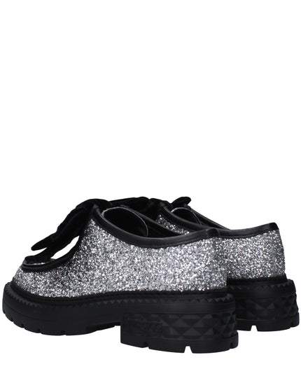 Jimmy Choo Gray Plastic Slip-On Loafers