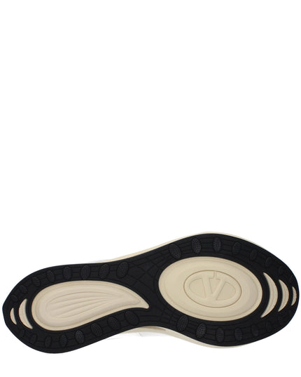 Valentino Garavani White Fabric Athletic Sneakers