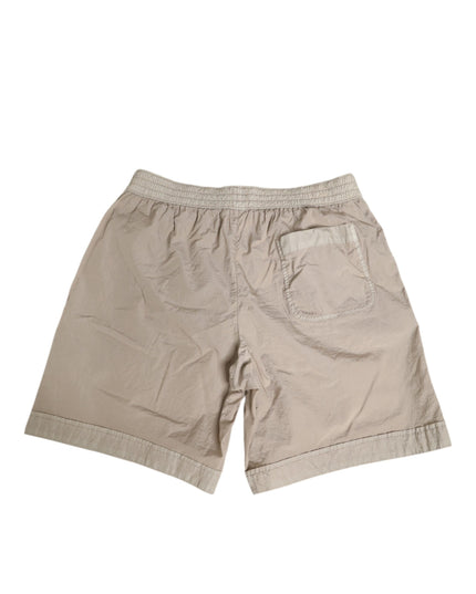 Dolce & Gabbana Beige Nylon Beachwear Men Boxer Short Swimwear