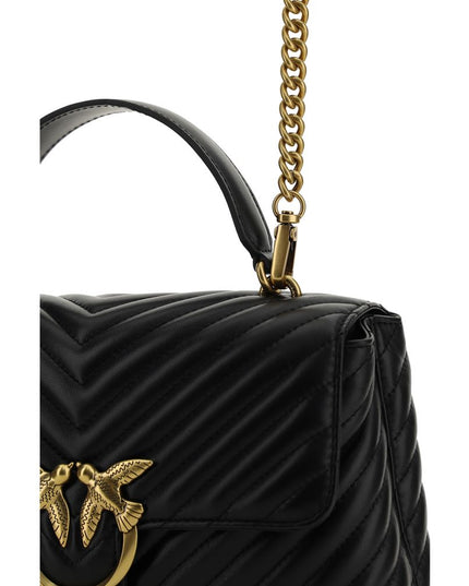 PINKO Black Calf Leather Bos Taurus Wallet