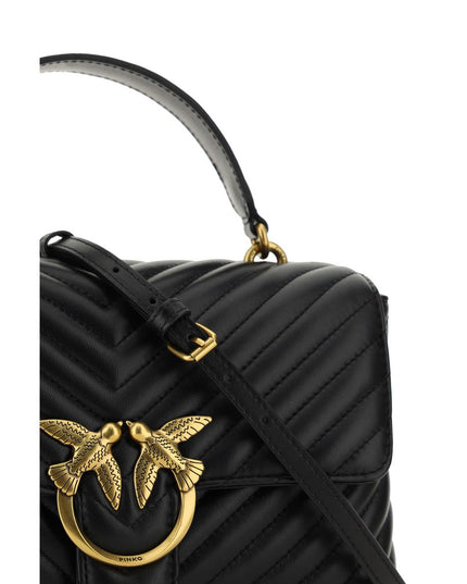 PINKO Black Calf Leather Bos Taurus Wallet